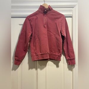 Rudy Jude Half Zip Sweatshirt Size Small Elderberry Red